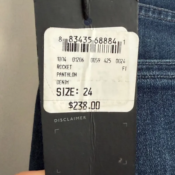 NWT‎ Citizens of Humanity Rocket High Rise Skinny Dark Wash Skinny Jeans Size 24 - Image 5