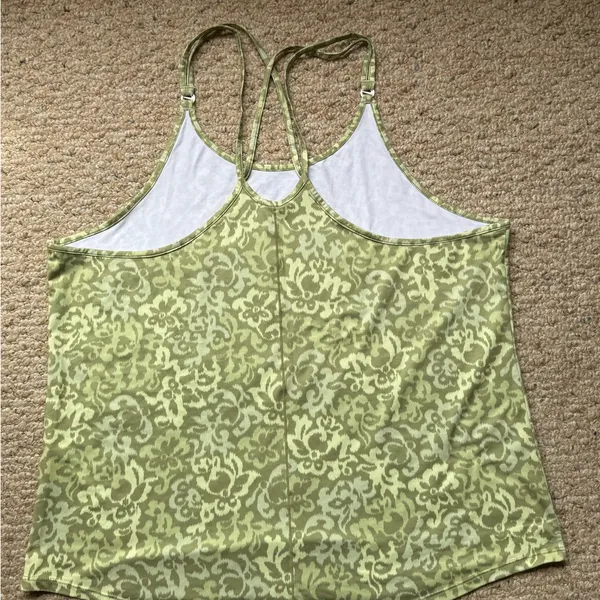 NIKE Green Ornate Print Strappy Tank Top Size XXL - Image 10