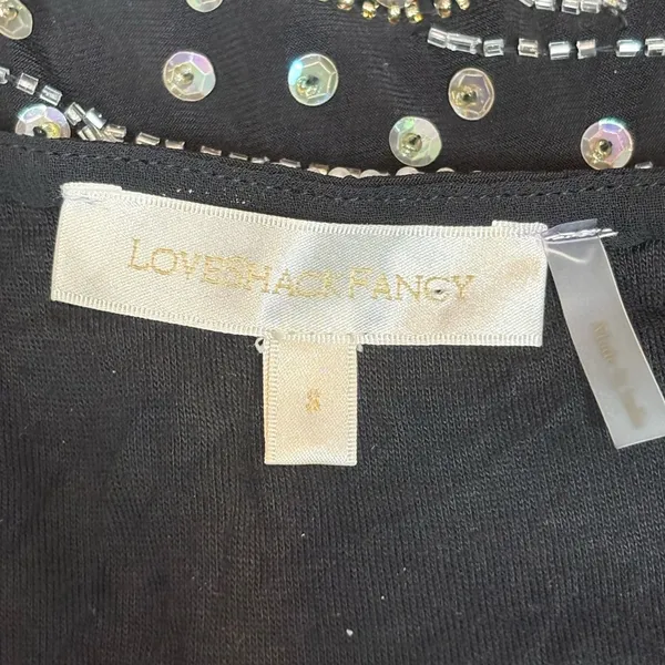 Loveshackfancy party embroidered sequence star mini Davis dress size small 4 - Image 4