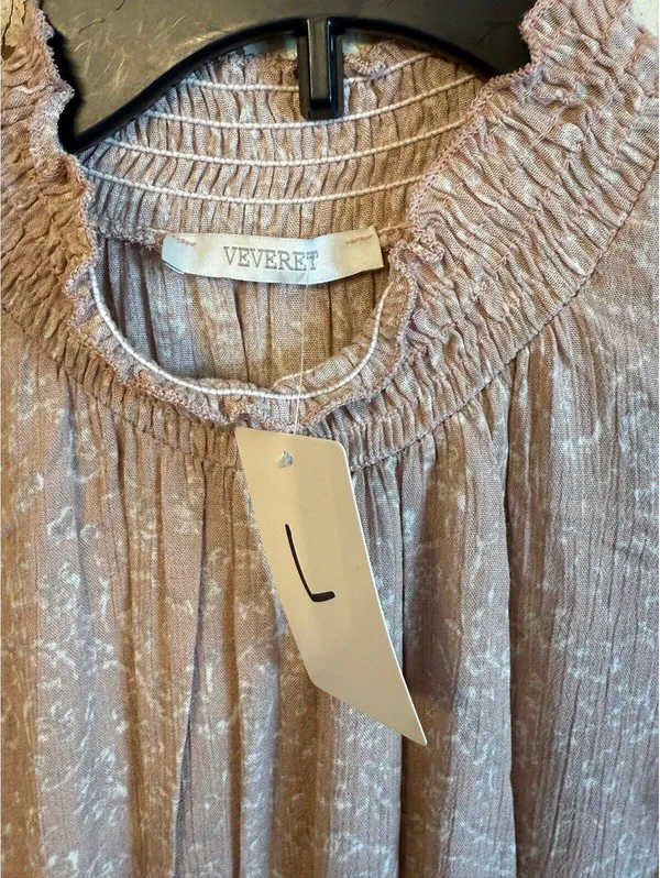 Veveret Midi Dress NEW size Large CottageCore - Image 3
