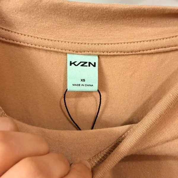 Bodycon dress with Cutout Tan Size XS - Image 7