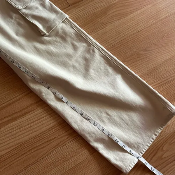Aritzia Wilfred Free Beige Wide Leg Cargo Pants - Image 7
