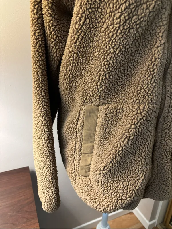Columbia Jacket Women’s Size S Tan Sherpa Full-Zip Fleece Jacket - Image 6