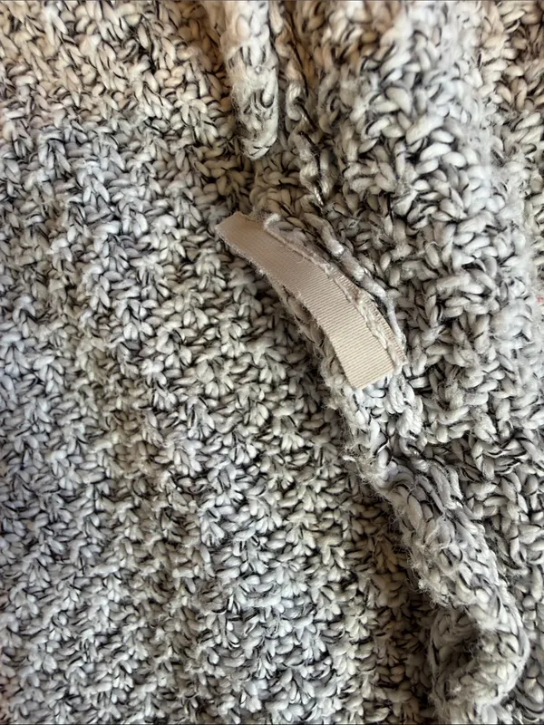 Brandy Melville Caroline Cardigan Speckled Grey Open Front Knit One Size - Image 6
