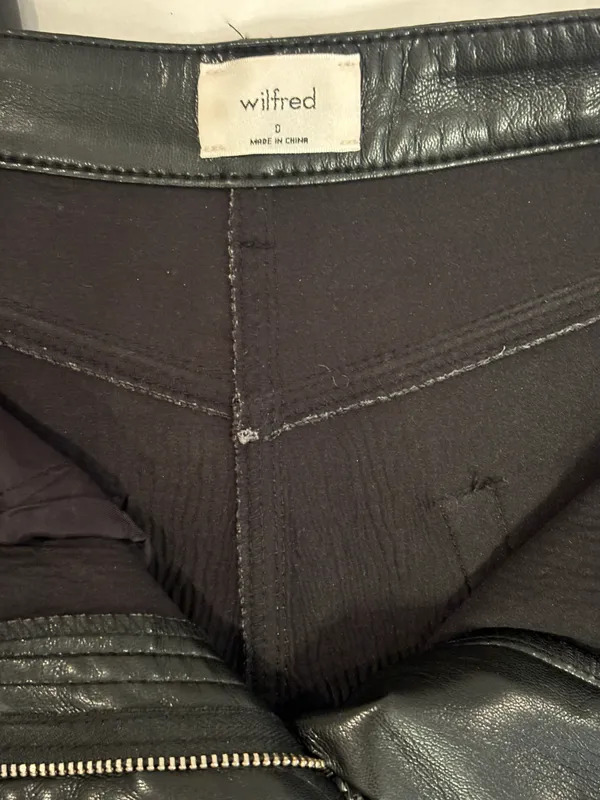 Aritzia Melina Super High Rise leather pants - Image 7