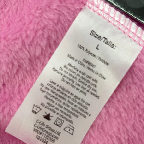 Disney Pink Fleece Shorts with Cat Design - Image 5