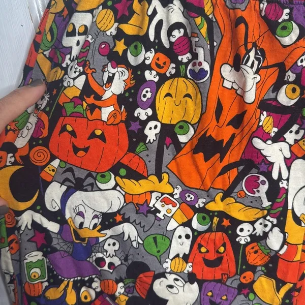 Disney Mickey Mouse and Friends Halloween Spooky Pants W-999 Size Large - Image 7