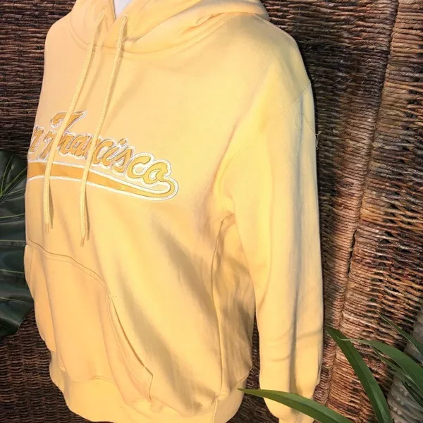San Francisco Pale Yellow Hoodie XS - Image 5