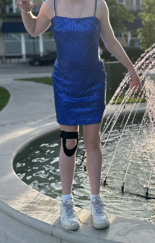 Macy's Blue Homecoming Dress - Image 2