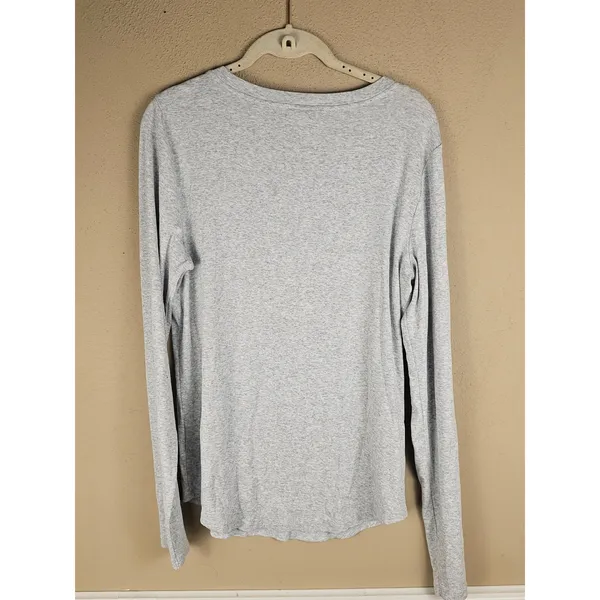 Lilly Pulitzer Womens Gray Long Sleeve Baldwin Shirt Top XL - Image 2