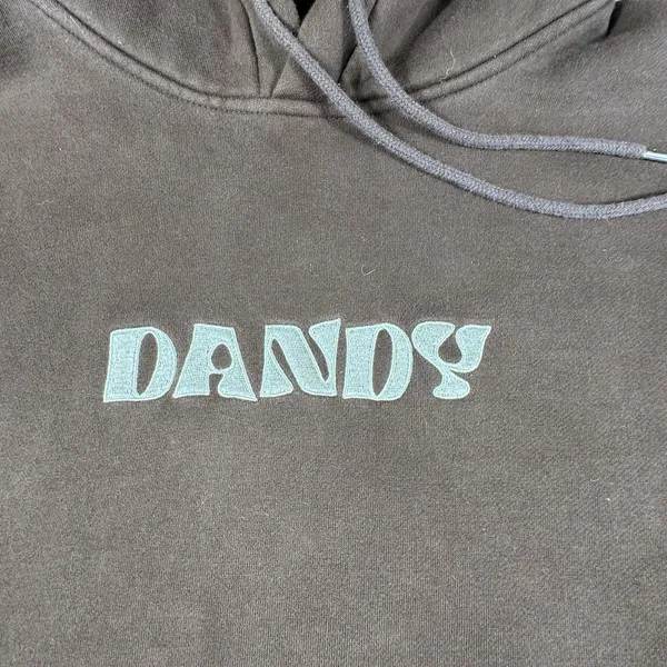 Women's Dandy Worldwide Make A Wish Oversized Lux Hoodie Large Chocolate Brown - Image 13