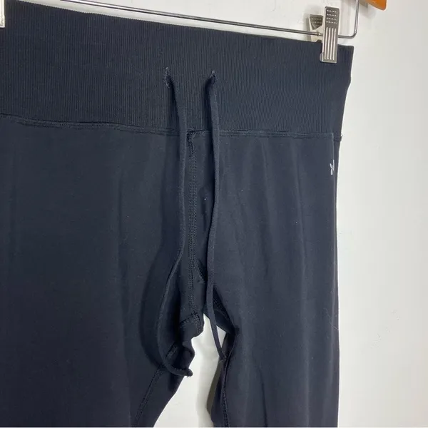 Kyodan black leggings with rouched & tied‎ ankles size small - Image 2