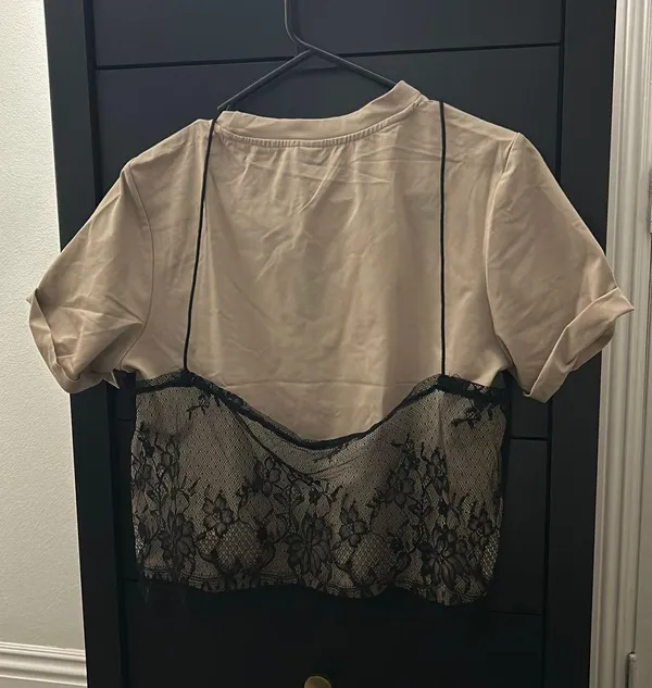 Black Lace Shirt - Image 2