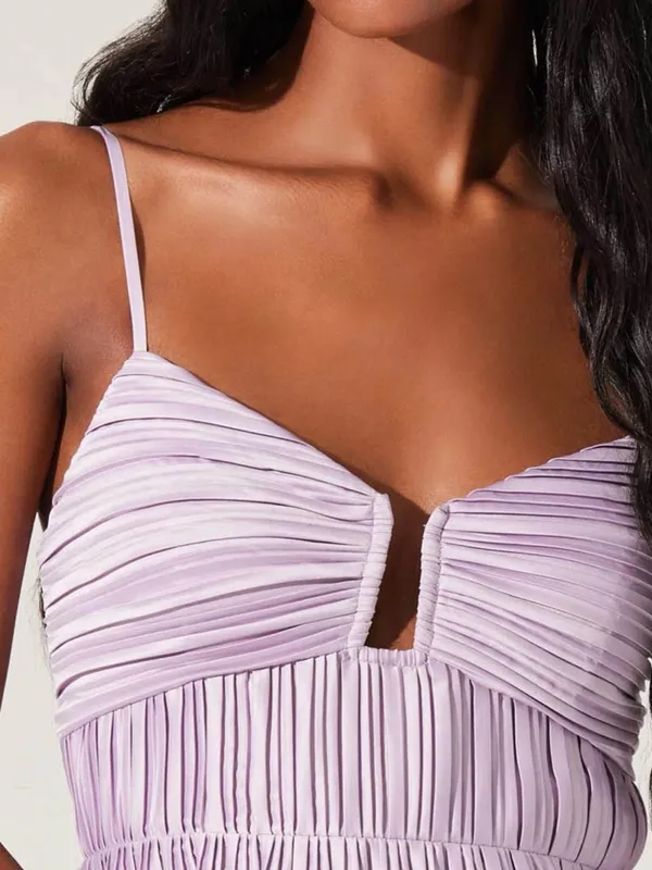 ASTR THE LABEL Lupin Pleated Tiered Maxi Dress - Image 4