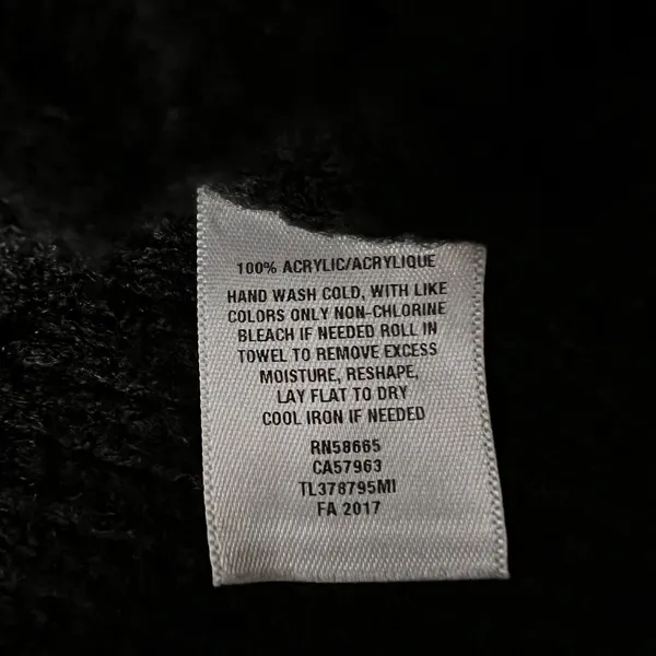 Leith Turtleneck Sweater Womens Medium Black Cut Out Long Sleeves Chunky Knit - Image 9
