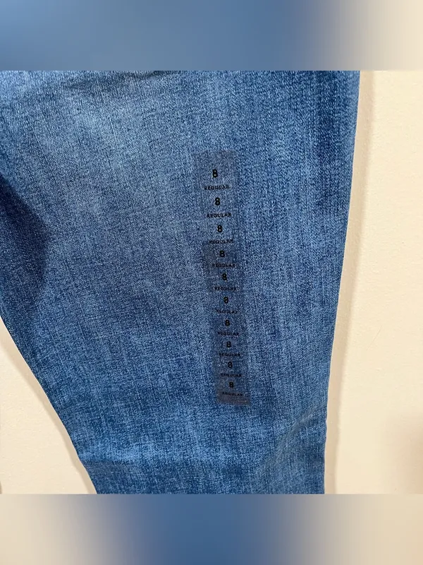 American Eagle Super High rise Waisted flare Bootcut Jean size 8 Regular full length NWT - Image 8