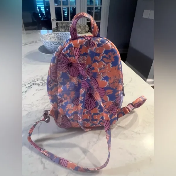New Betsey Johnson Butterfly Quilted Backpack with Wristlet Set - Image 13