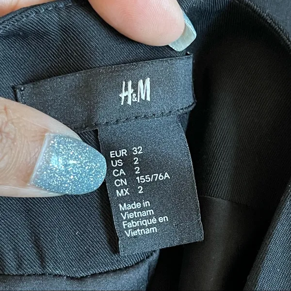 H&M | Black Open Style Blazer Sz 2 - Image 6