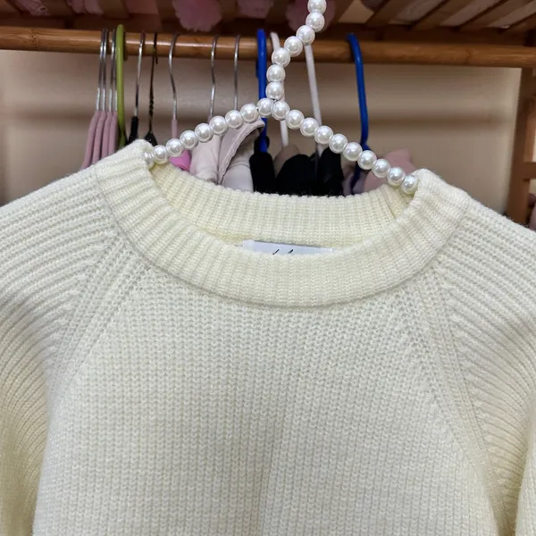Petal‎ and Pup Knit Wool Blend Mini Sweater Dress Size Medium Pullover Feminine - Image 9