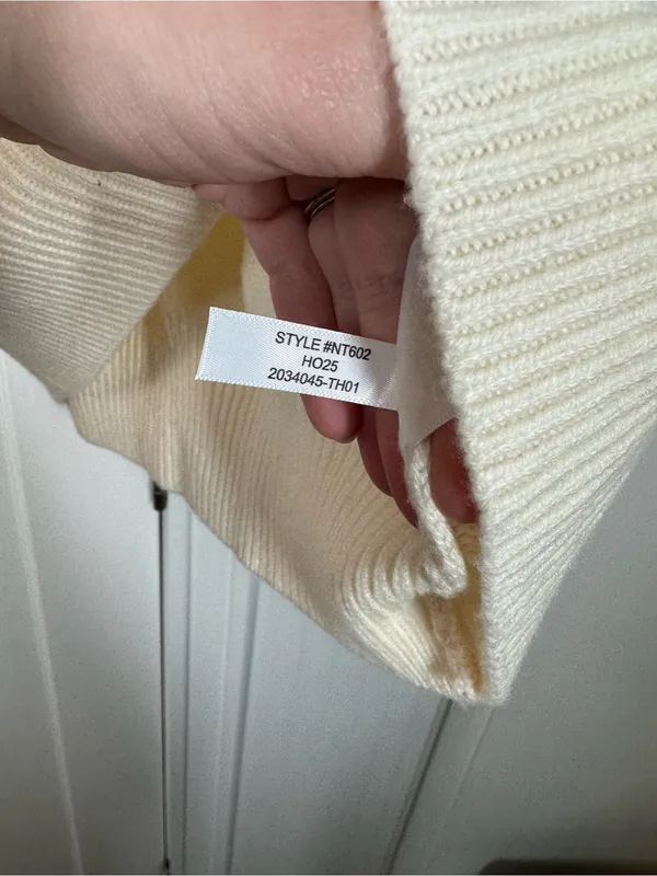 Madewell SoftWool Boxy Crewneck Sweater Heather cloud size small winter fall - Image 6