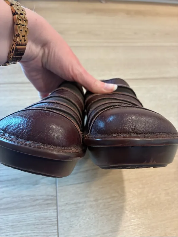 Spring Step Women’s Firefly Slip On Shoe Clog Leather Brown Size 39/8.5 - Image 5