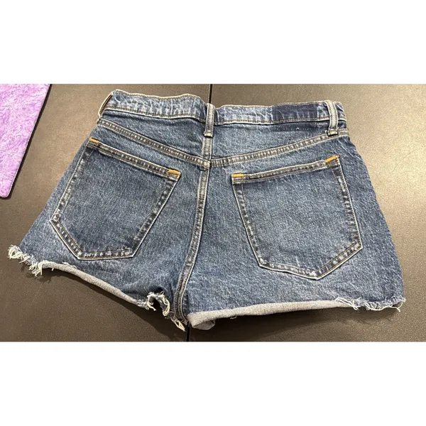 Abercrombie Fitch Womens‎ 27/4 Cutoff Mom Shorts Denim High Rise Rolled Cuff - Image 2