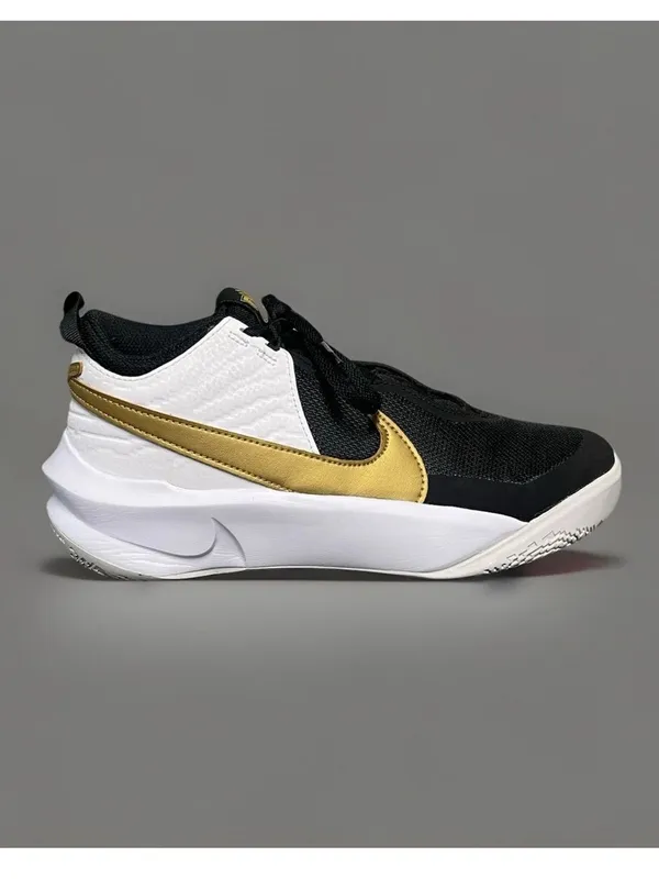 Nike Team Hustle D 10 GS Black Metallic Gold White Women's Sneakers Size 7-7.5 - Image 15