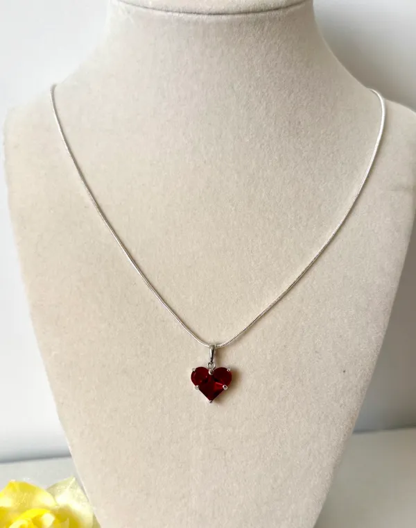 Red Heart Pendant Necklace (429) ♥️ - Image 2