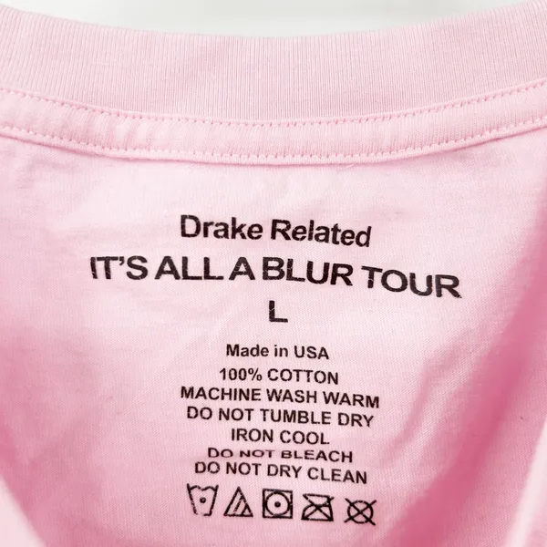 Drake Related Merch Unisex Its All A Blur Tour Her Loss Graphic T-Shirt‎ Size L - Image 6