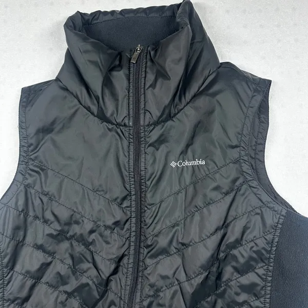 Columbia Women’s Black Puffer Vest Full Zip Outdoor Hiking Size Large - Image 9