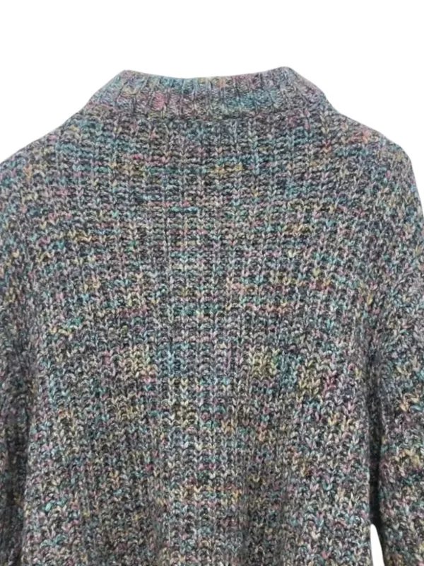 Urban Outfitters Casey Mock Neck Sweater S Multicolor Marled Relaxed Cozy Chic - Image 7