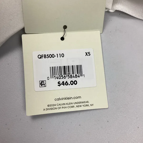Calvin Klein White Cotton Modal Lift Bralette XS NEW! Retail $46 - Image 7