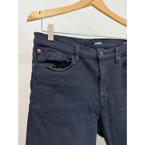 Hudson Nico Mid Rise Super Skinny Jeans Black Sz33 - Image 4