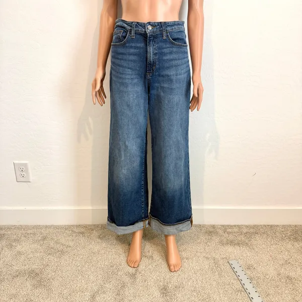 Joe's Jeans 29 Panama wide leg cuffed ankle stretch jeans J2 3522 - Image 12