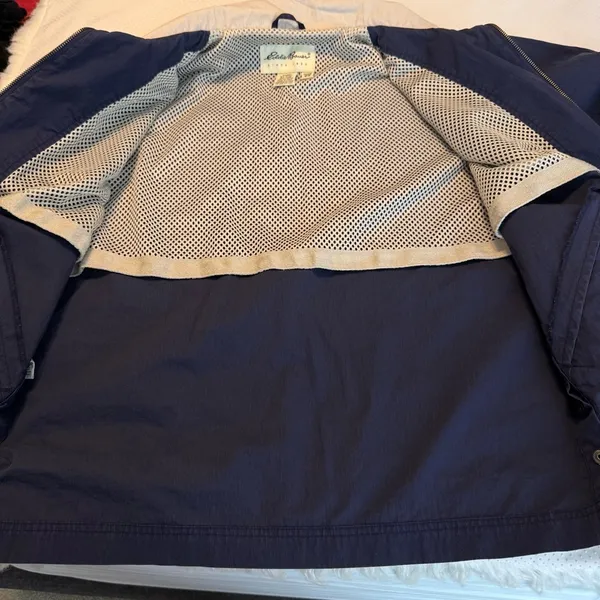 Vintage 90s Eddie Bauer Blue Zip Up Jacket Windbreaker Women’s Oversized Small - Image 12