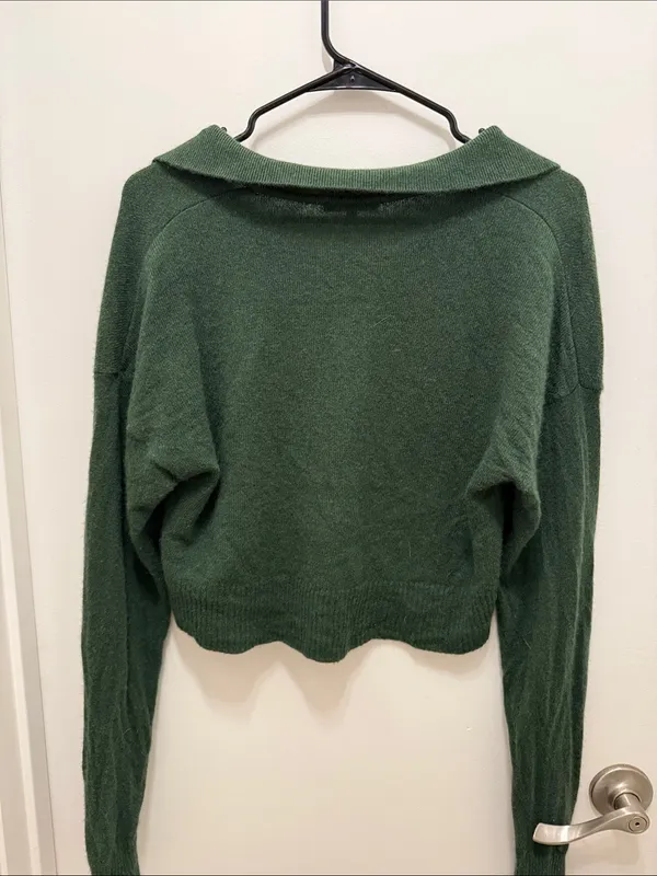 Reformation Cashmere Polo Sweater - Image 4
