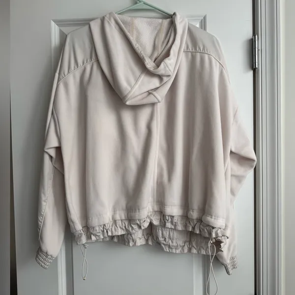 Athleta Off-White Fleece Jacket - Image 2