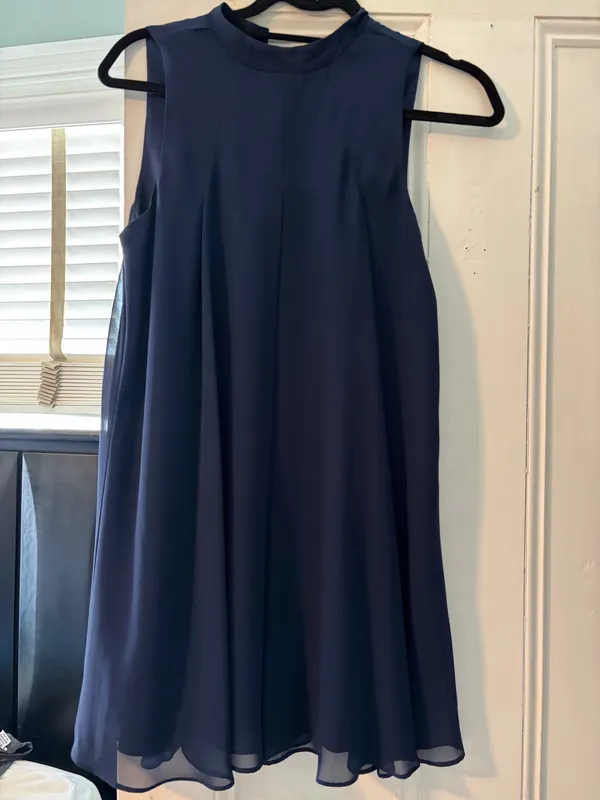 BCBGMAXAZRIA Dress Mini Blue Dark - Image 4