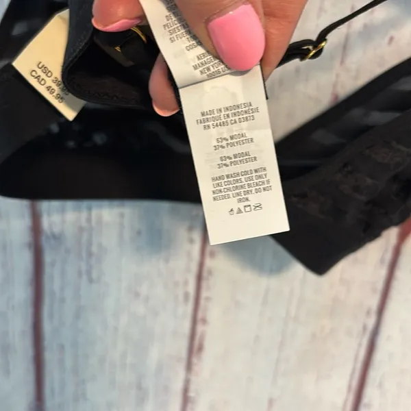 NWT Aerie Velvet Stripe Triangle Bralette - Image 11