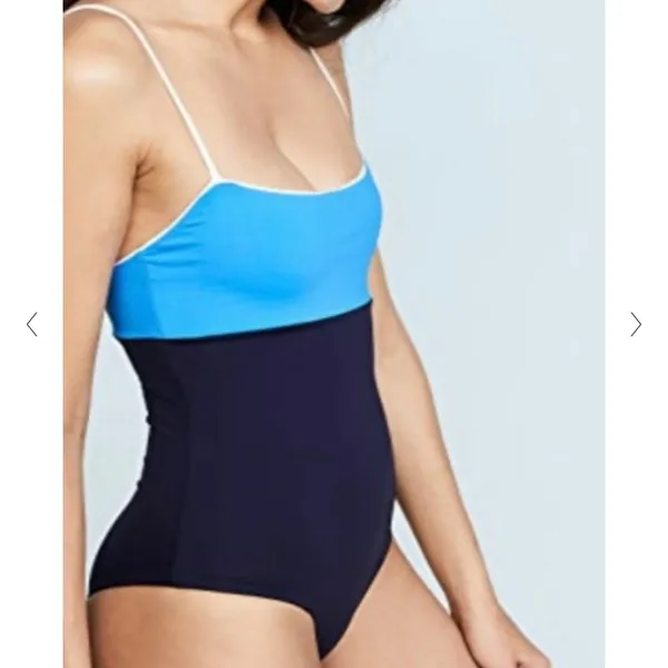 Tavik Scarlett Colorblock One-Piece Swimsuit Blue UPF50 Small - Image 3