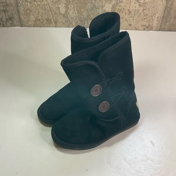 Lamo‎ Black Suede Mid-Calf Boots Size 6 - Image 3