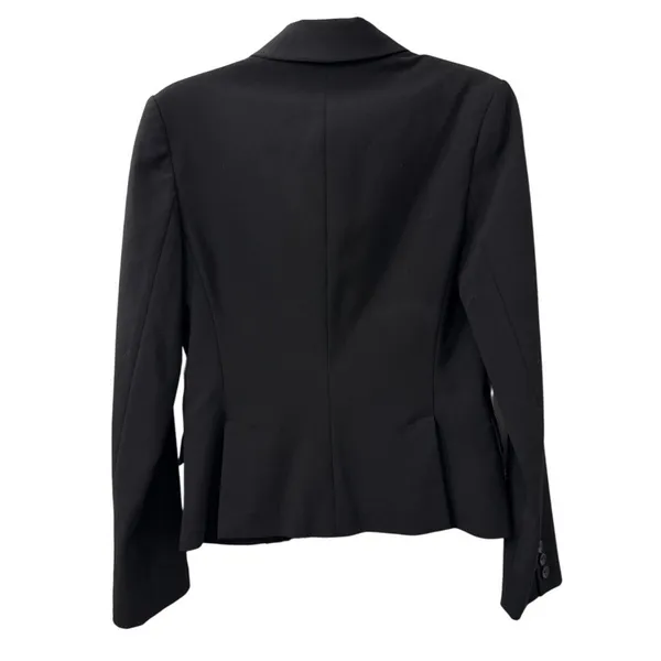 Express Design Studio Preppy Work Casual Black Single Button Blazer Women's 6 - Image 2
