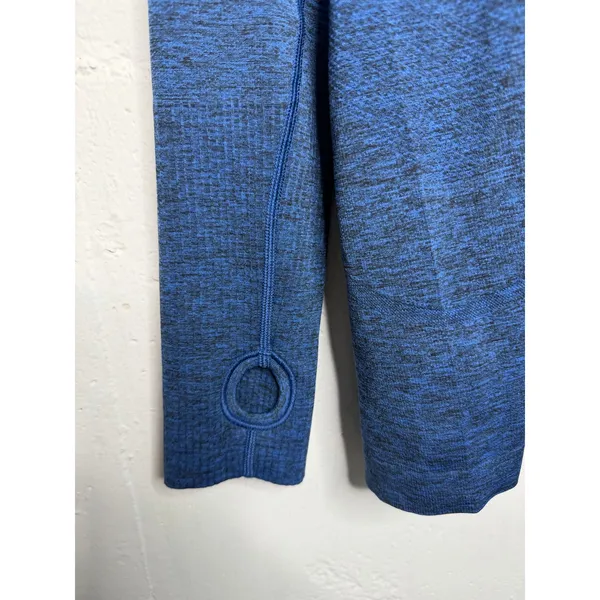 Lululemon heathered blue Swiftly Tech long-sleeve running shirt Size 12 - Image 4