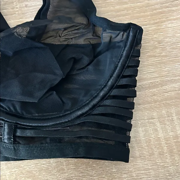 Victoria's Secret Black Sheer Underwire Bra - Image 3
