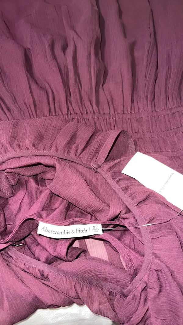 Abercrombie Easy High-Neck Midi Dress - Size Small TALL - Image 8