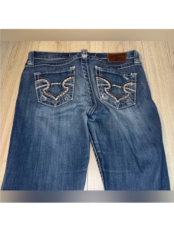 Big star remy low rise fit bootcut boot blue jeans denim - Image 3
