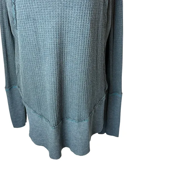 Free‎ People We The Free Catalina Thermal Top Women Medium Blue Boho Festival - Image 6