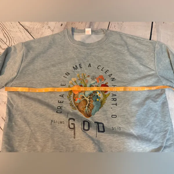 Women’s crewneck sweater 1x create in me a clean heart oh God - Image 4