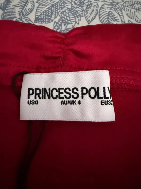 Princess Polly Red Satin Dress Mini - Image 2
