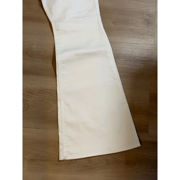 Lee Legendary Style Flare Jeans White 14 M Women Mid Rise Stretch Denim NEW - Image 7
